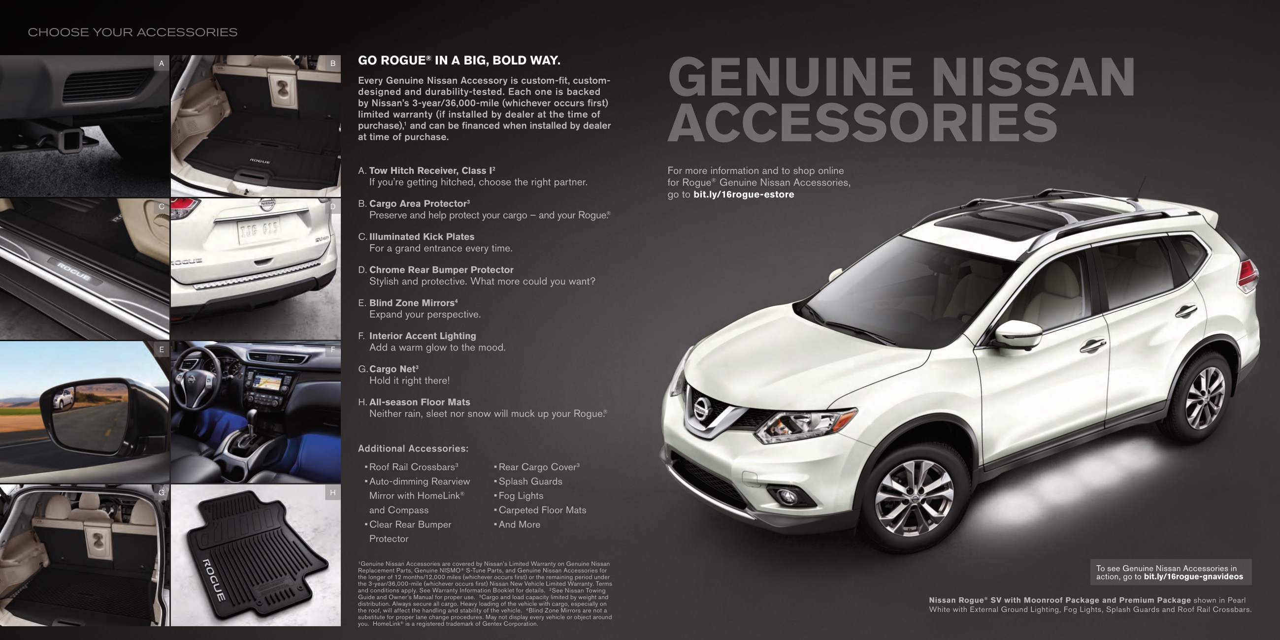 2016 Nissan Rogue Brochure Page 1